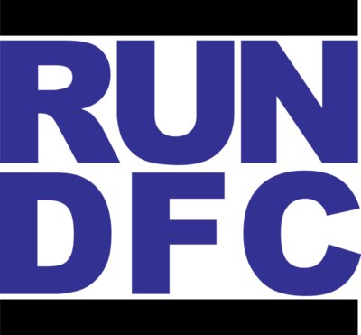 Run DFC (blue letters)